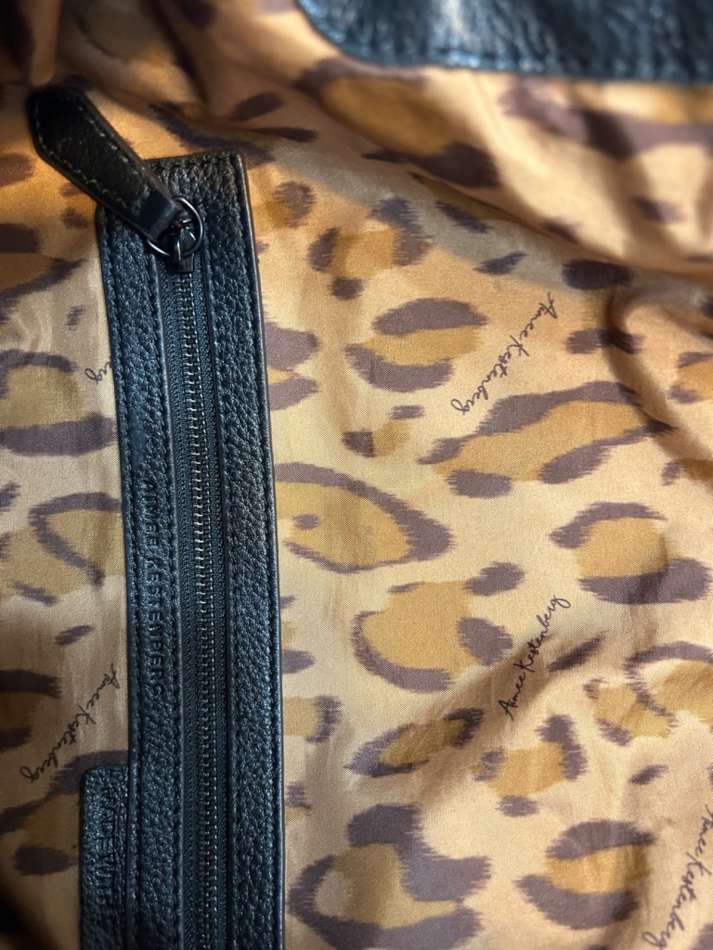 Aimee Kestenberg Black Pebbled Leather Shoulder Bag - Picture 6 of 16
